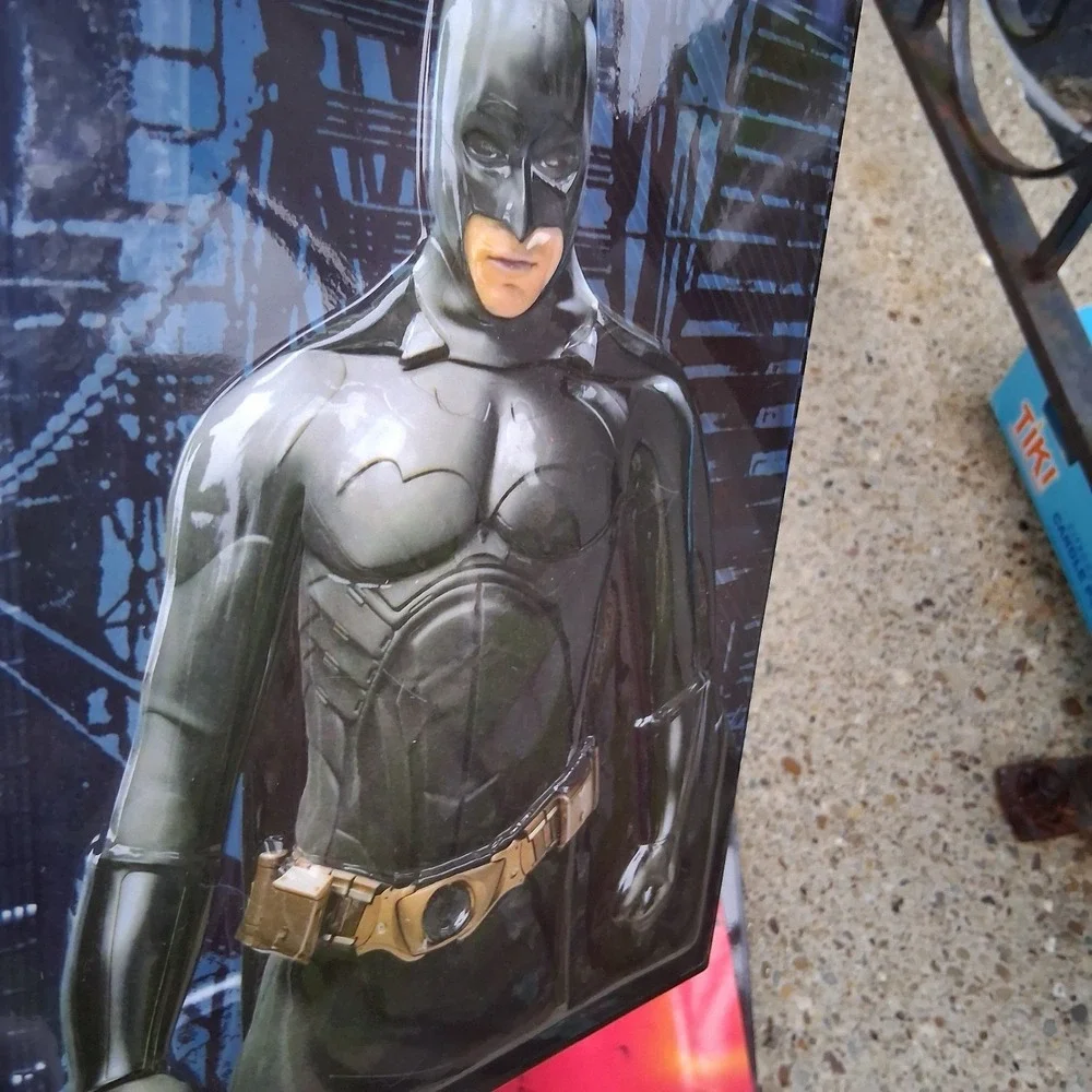 DC Comics BATMAN BEGINS 3D Folder Lot Of 4 Dimensional Plastic Vintage Y2K HTF